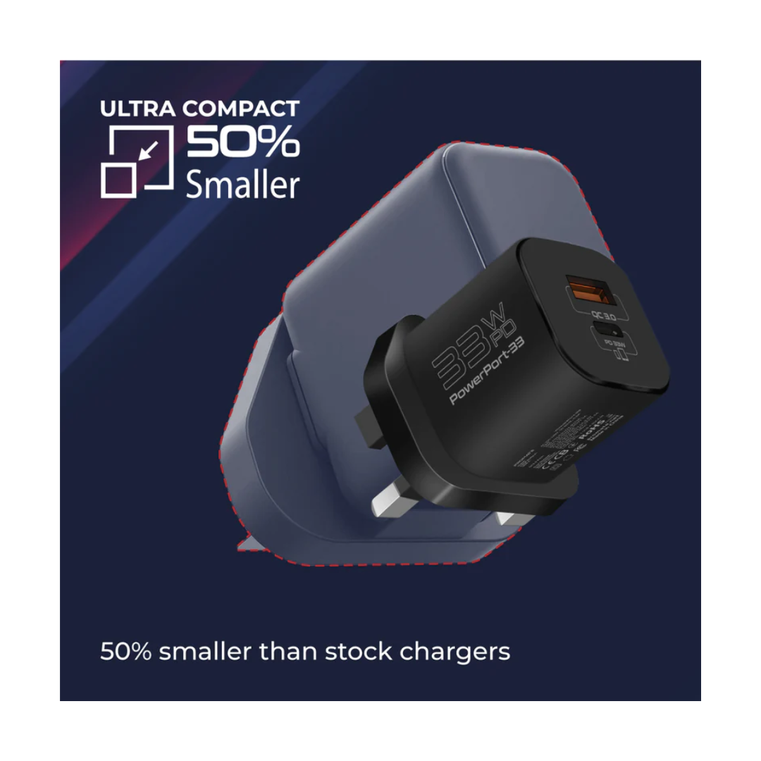 Promate 33W PD Travel Adapter - Ultra Compact