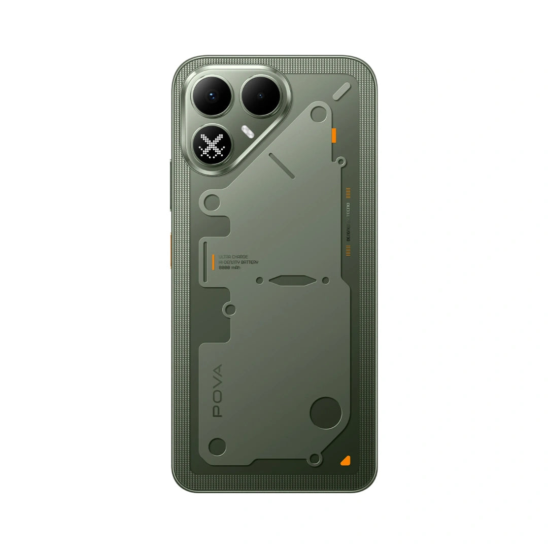 Tecno Pova 8 5G | 6.76 Inches 144Hz IPS LCD Display | Mediatek Dimensity 7100 | 50MP Sony Rear Camera | 13MP Front Camera | IP64 Dust & Water Resistance | 8000mAh Battery | 45W Fast Charging