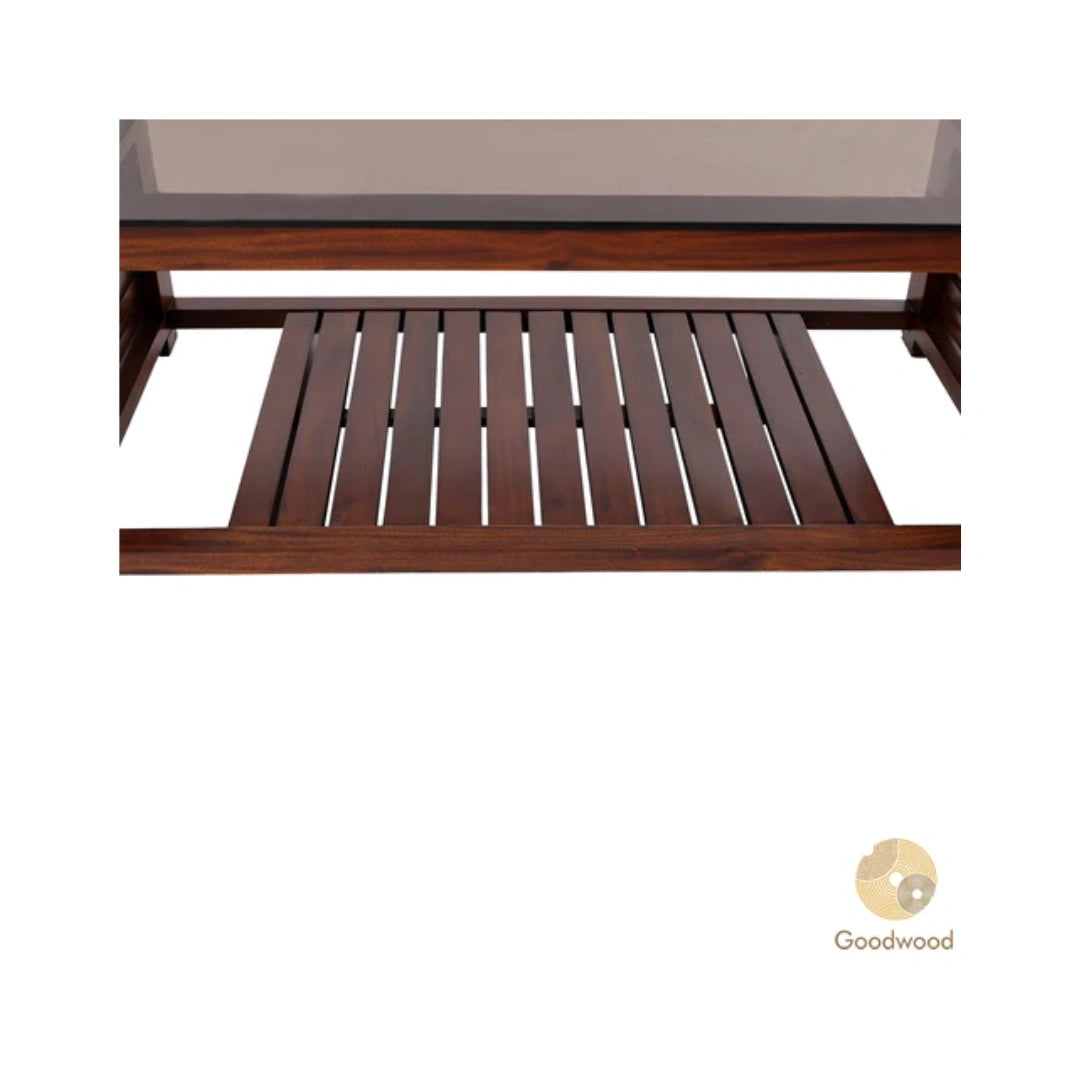 Goodwood 12LC003 TEAPOY | Mahagony | Glass Top
