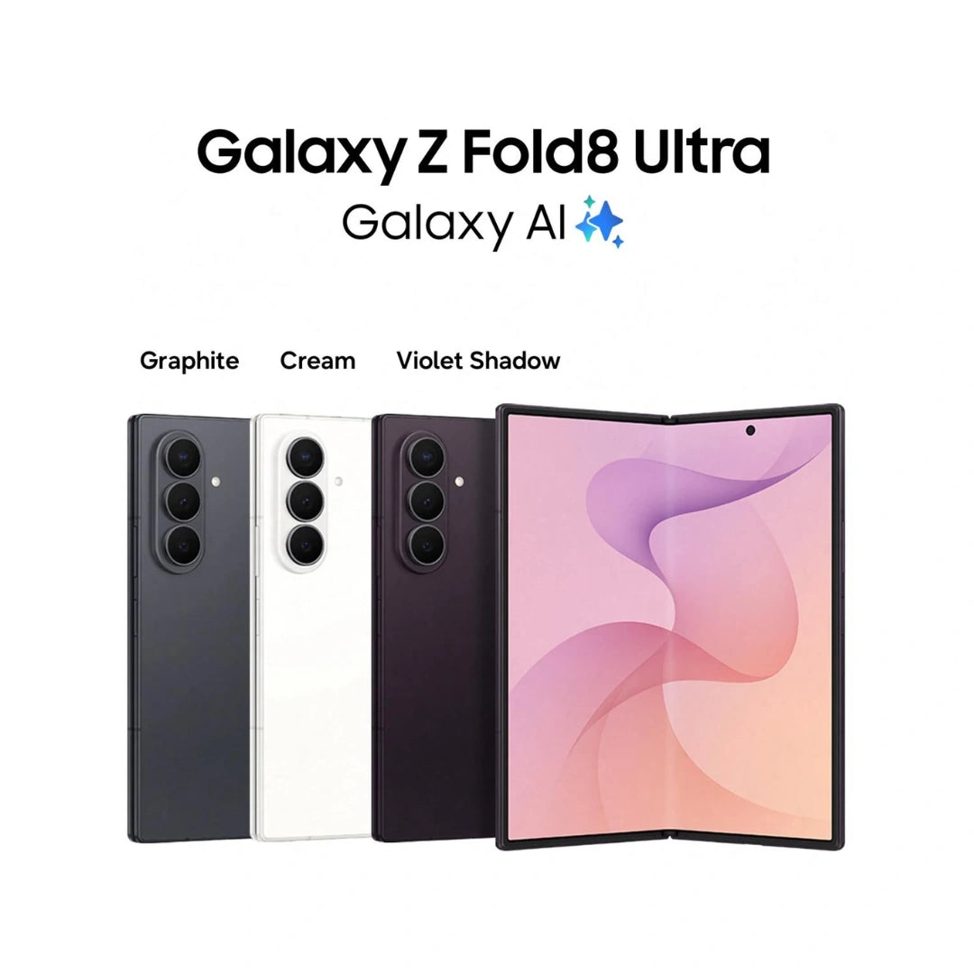 Samsung Galaxy Fold8 Ultra 5G | 8.0 inch Dynamic AMOLED Display | Snapdragon® 8 Elite Gen 5 | 200MP Triple Camera | 10MP+10MP Front Camera | Corning® Gorilla® Glass Victus® 2 | IP48 Water Resistance | 5000mAh Battery