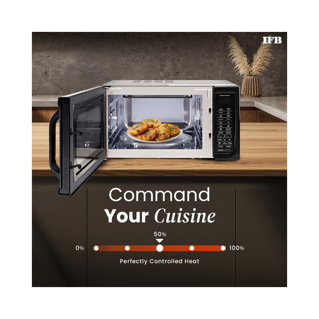IFB 36 L Convection Microwave Oven |  Convection Functionality | Motorised Rotisserie | 101 Auto-Cook Menu Options |  360° Convection | Auto Defrost