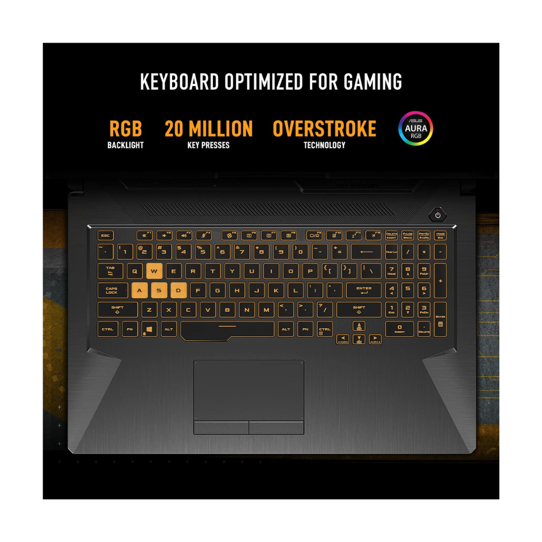 Asus TUF Gaming F15 Laptop - Optimized Keyboard For Gaming