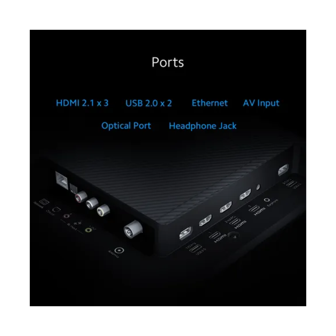 Redmi X Pro 43 inch - Ultra HD - Google Smart TV - Ports