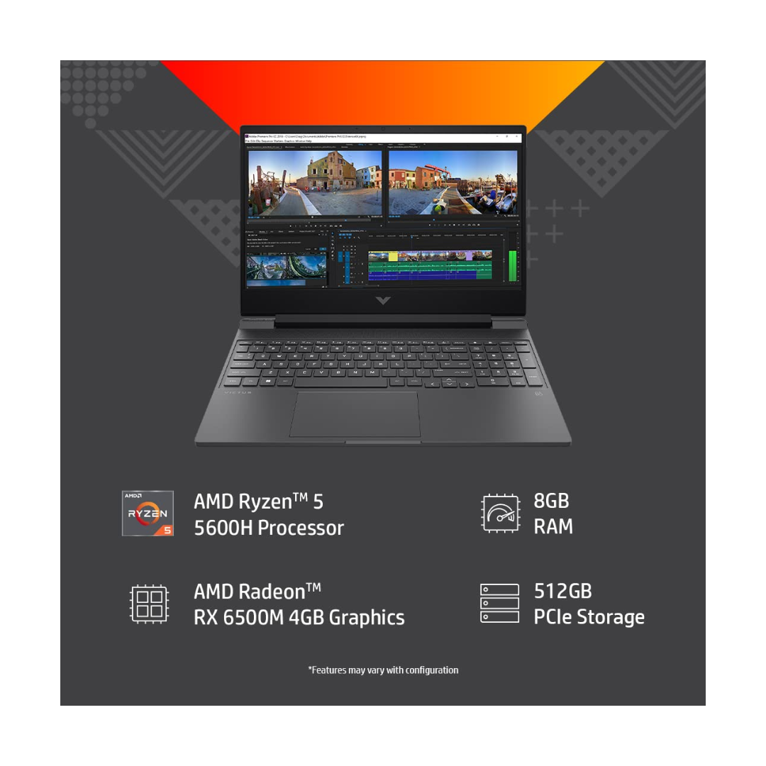 HP Victus 15-FB0108AX - Laptop - AMD Ryzen 5-5600H Processor