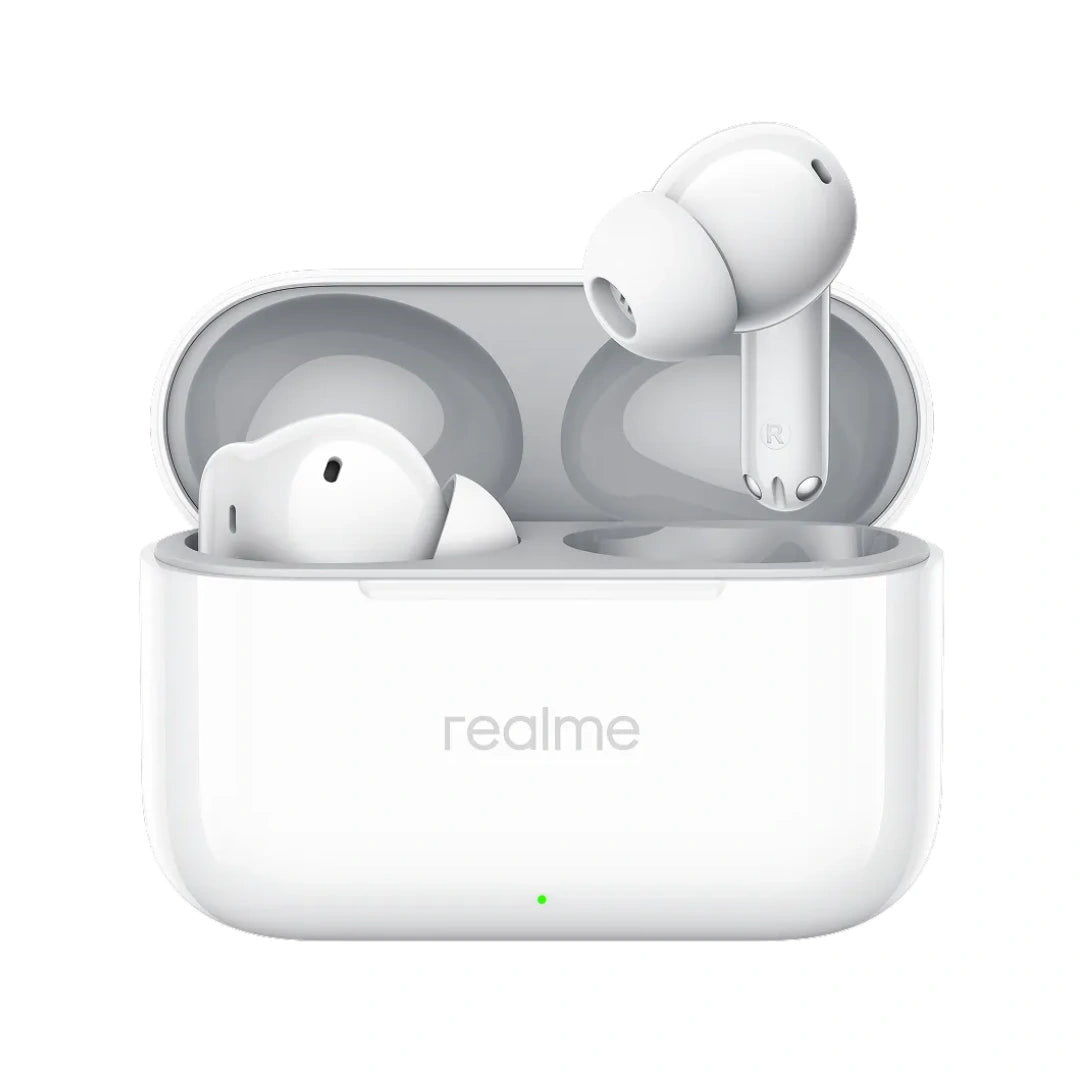 Realme Buds T200 |True Wireless Earbuds | Bluetooth v5.4 | Water Resistance | 3D Spatial Audio Effect | 50 hrs Of Playback | Active Noise Cancellation | Dynamic Audio