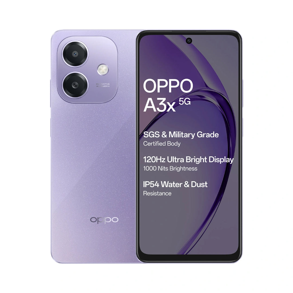 Oppo A3X 5G (4GB RAM, 128GB Storage) | 6.67” HD+ 120Hz Refresh Rate Screen | 45W SUPERVOOC