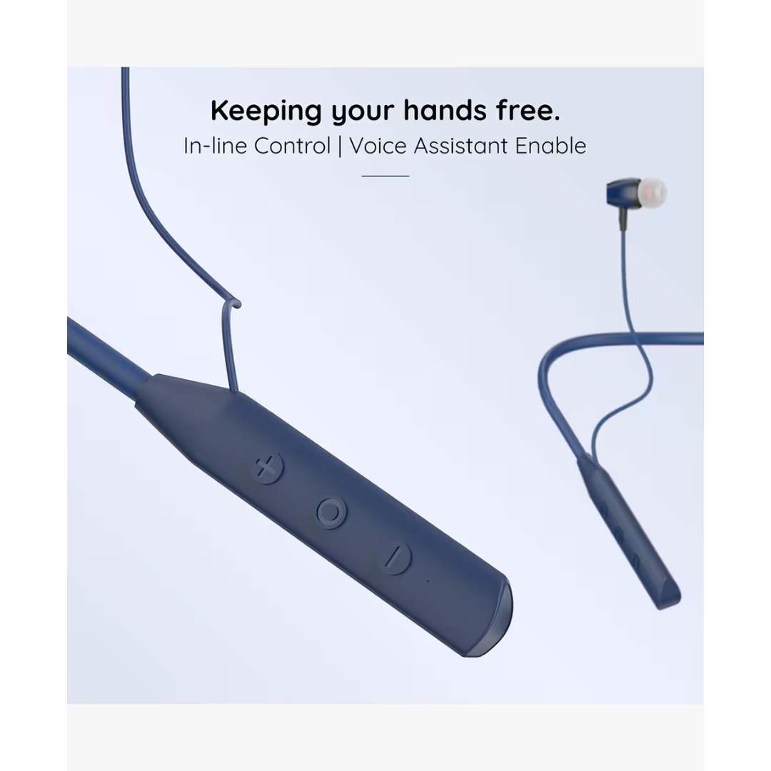 Pebble Flex Buzz Bluetooth Neckband - Voice Assistant