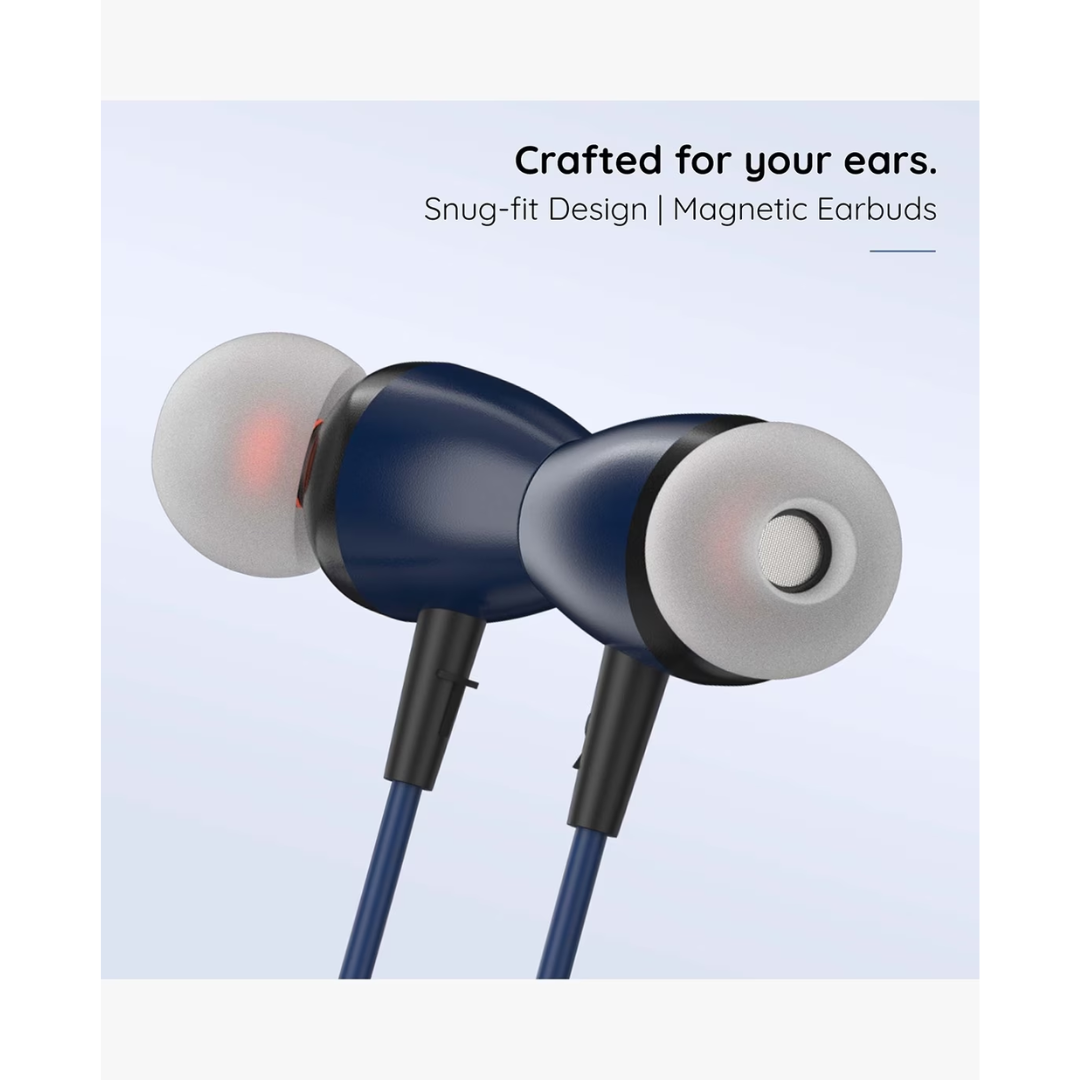 Pebble Flex Buzz Bluetooth Neckband - Magnetic Earbuds