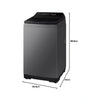 Samsung | 8Kg Fully Automatic Top Load Washing Machine | Ecobubble | Digital Inverter Motor | Rear Control Panel