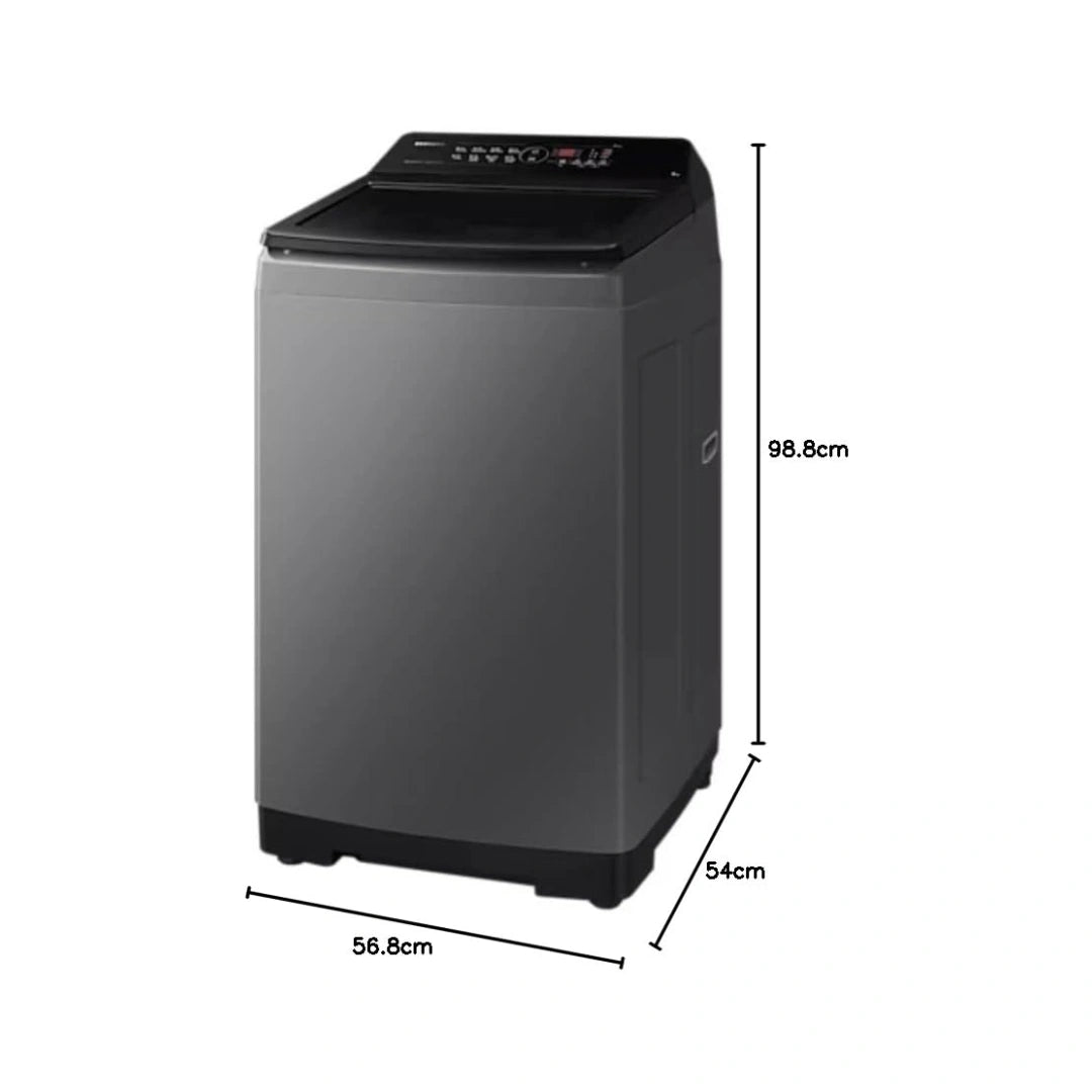 Samsung | 8Kg Fully Automatic Top Load Washing Machine | Ecobubble | Digital Inverter Motor | Rear Control Panel