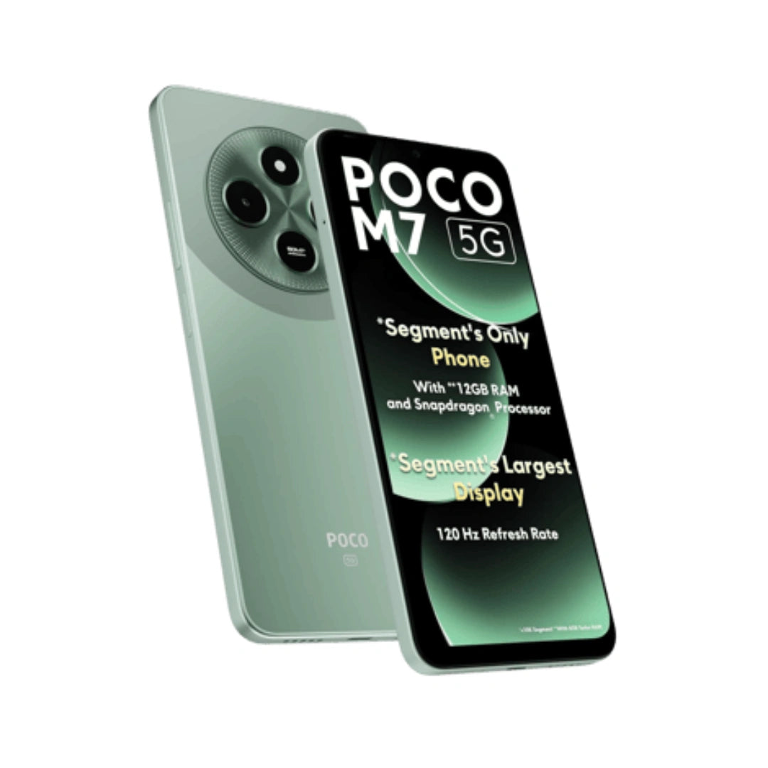 POCO M7 5G | 6.88 inches Display | Snapdragon 4 Gen 2 Processor | 50MP Main Camera | 8MP Front Camera | 5160mAh Battery | 18W Fast Charging