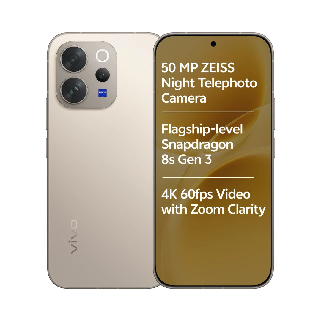 Vivo V70 Elite | 6.59 inches AMOLED Display | Snapdragon® 8s Gen 3 | 50MP ZEISS Main Camera | 50MP ZEISS Front | 6500mAh Battery | 90W Fast Charging | 3D Ultrasonic Fingerprint Sensor