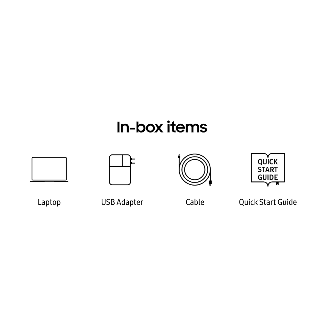 Samsung Galaxy Book Go Laptop - Box Content
