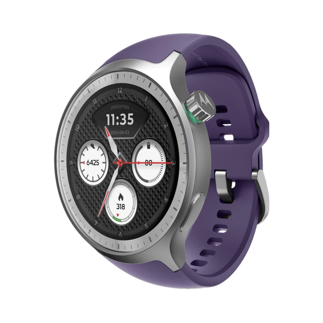 Moto Watch | Display 1.4” Round OLED | Corning® Gorilla® Glass 3 | IP68 Under Water Protection | Up to 13 Days of Battery Life