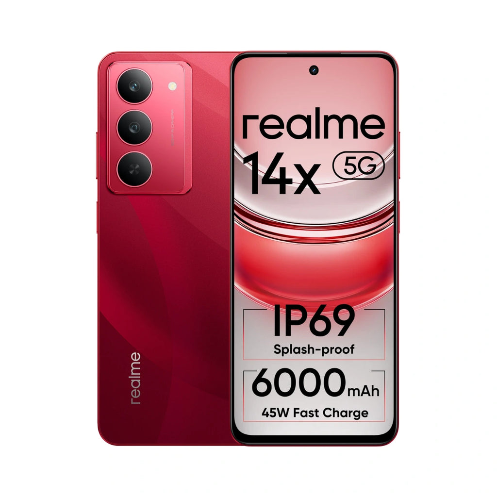 Realme 14x 5G | 6.67" IPS LCD Display | 50MP Rear | 8MP Front Camera | 6000mAh Battery | Dimensity 6300 Processor