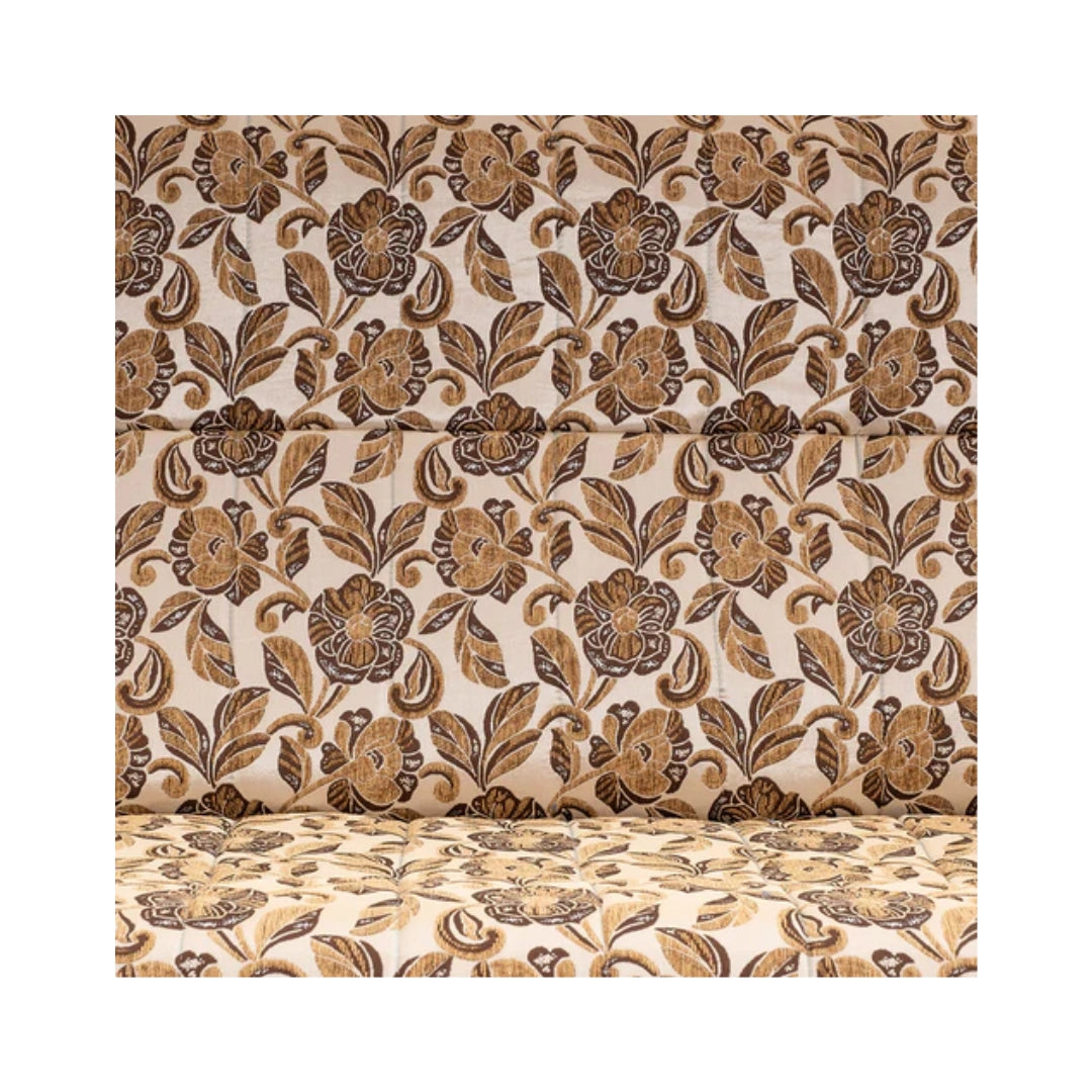 Heritage Valli 3 + 1 + 1 Teakwood Sofa | Premium Fabric | Frame Material : Teak Wood |