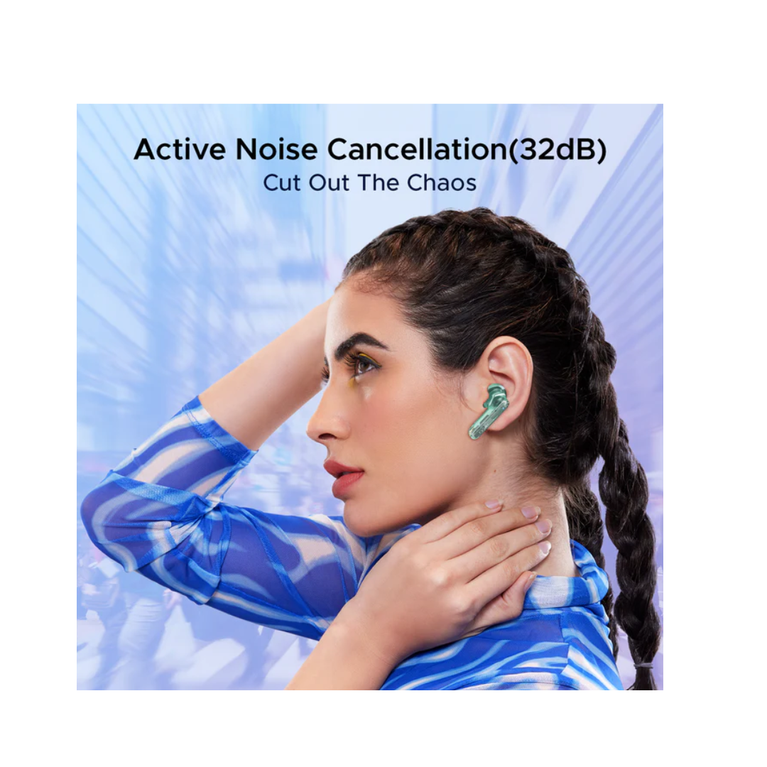 Boat Airdopes 191 ANC, 32dB ANC, Ambient Mode, 60HRS Battery, 4Mics ENx, in-Ear Detection, IWP Tech, Fast Charge, v5.3 Bluetooth Earbuds, TWS Ear Buds Wireless Earphones with mic