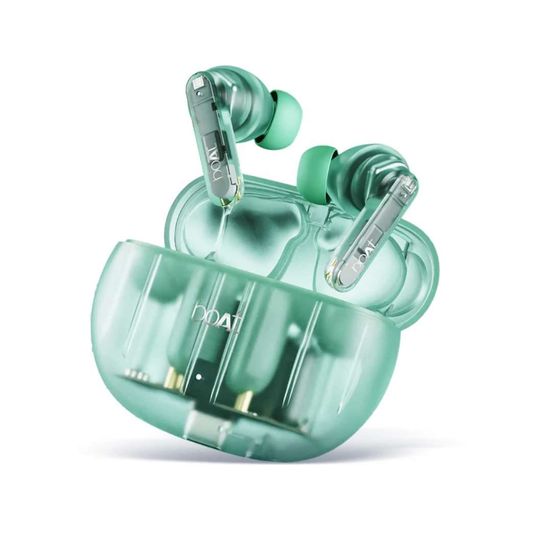 Boat Airdopes 191 ANC, 32dB ANC, Ambient Mode, 60HRS Battery, 4Mics ENx, in-Ear Detection, IWP Tech, Fast Charge, v5.3 Bluetooth Earbuds, TWS Ear Buds Wireless Earphones with mic