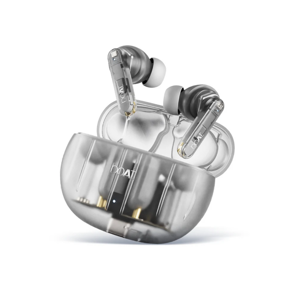 Boat Airdopes 191 ANC, 32dB ANC, Ambient Mode, 60HRS Battery, 4Mics ENx, in-Ear Detection, IWP Tech, Fast Charge, v5.3 Bluetooth Earbuds, TWS Ear Buds Wireless Earphones with mic