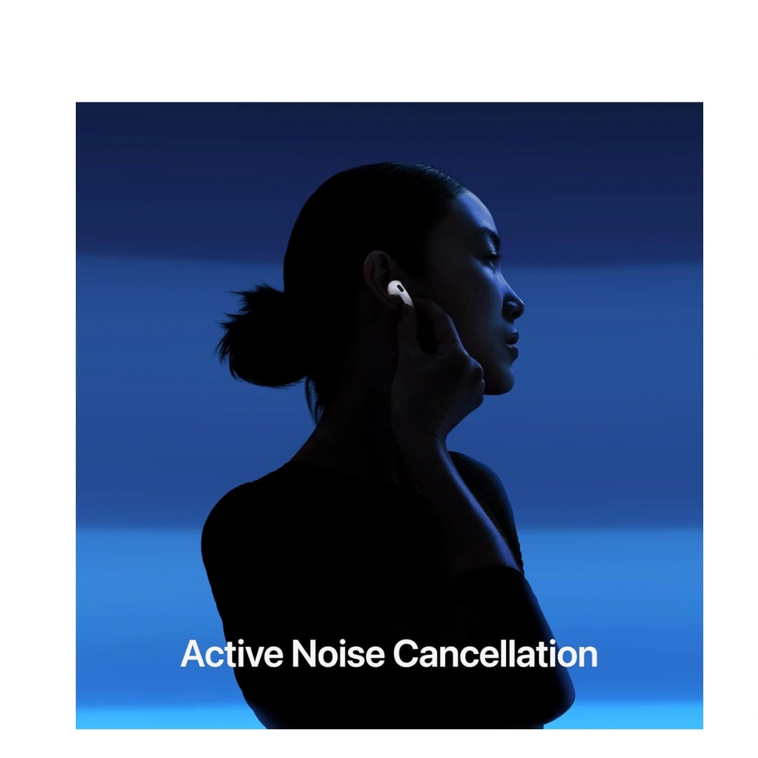 Apple AirPods 4 Wireless Earbuds, Bluetooth Headphones, with Active Noise Cancellation, Adaptive Audio, Transparency Mode, Personalised Spatial Audio, USB-C Charging Case, Wireless Charging, H2 Chip