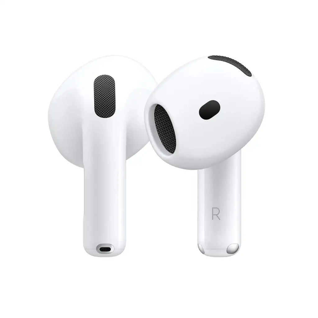 Apple AirPods 4 Wireless Earbuds, Bluetooth Headphones, Personalised Spatial Audio, Sweat and Water Resistant, USB-C Charging Case, H2 Chip, Up to 30 Hours of Battery Life, Effortless Setup for iPhone