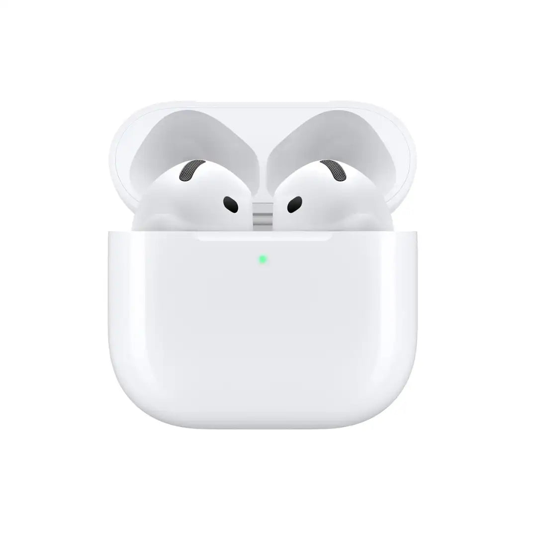 Apple AirPods 4 Wireless Earbuds, Bluetooth Headphones, Personalised Spatial Audio, Sweat and Water Resistant, USB-C Charging Case, H2 Chip, Up to 30 Hours of Battery Life, Effortless Setup for iPhone