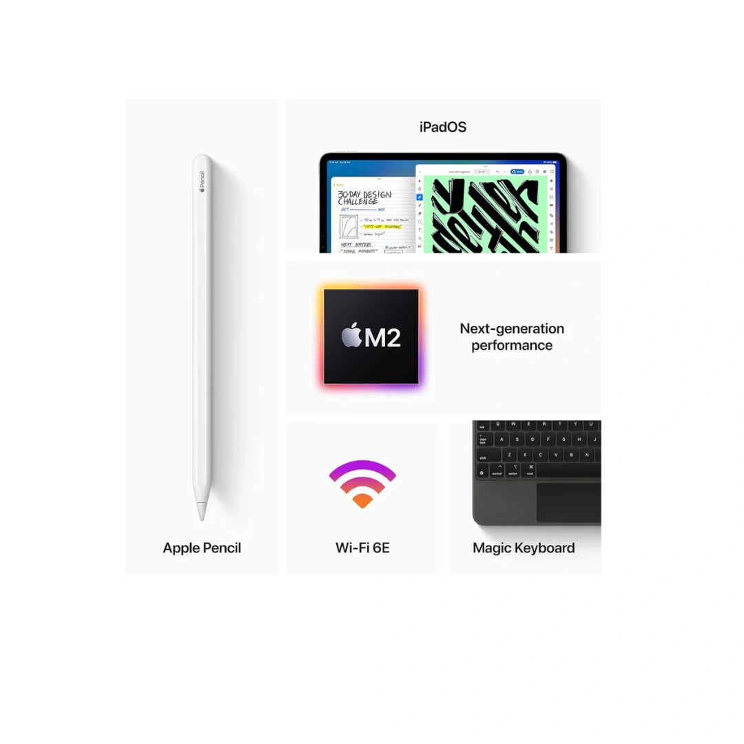 Apple iPad Pro 12.9 Inch (6th Gen) 128GB Storage (Wi-Fi + Cellular)