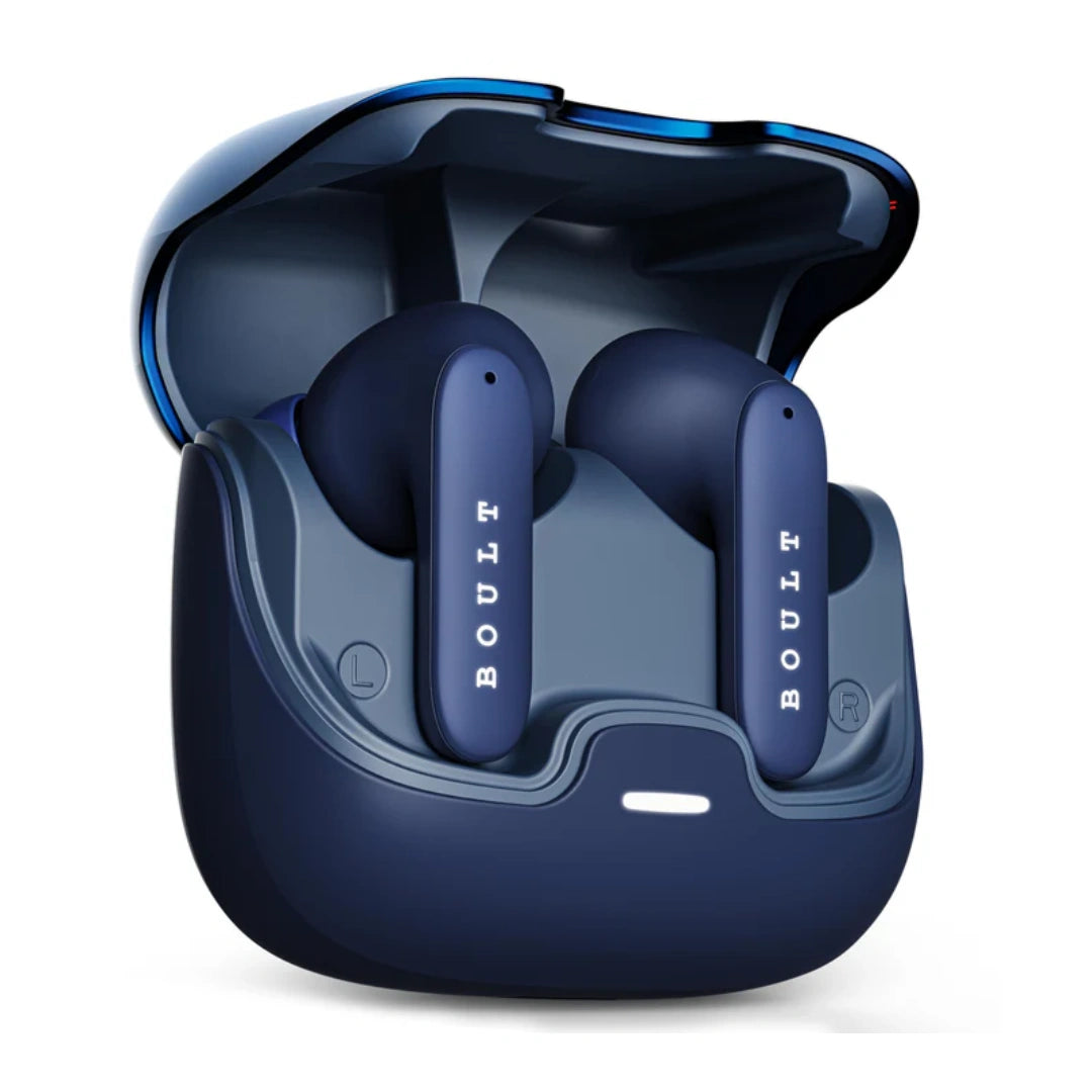 Boult Audio Xena Pro | 100H Playtime | Quad Mic ENC 45ms Low Latency Gaming | Premium Rubber Grip Case | 13mm Bass Drivers | Bluetooth 5.3 Truly Wireless in Earbuds