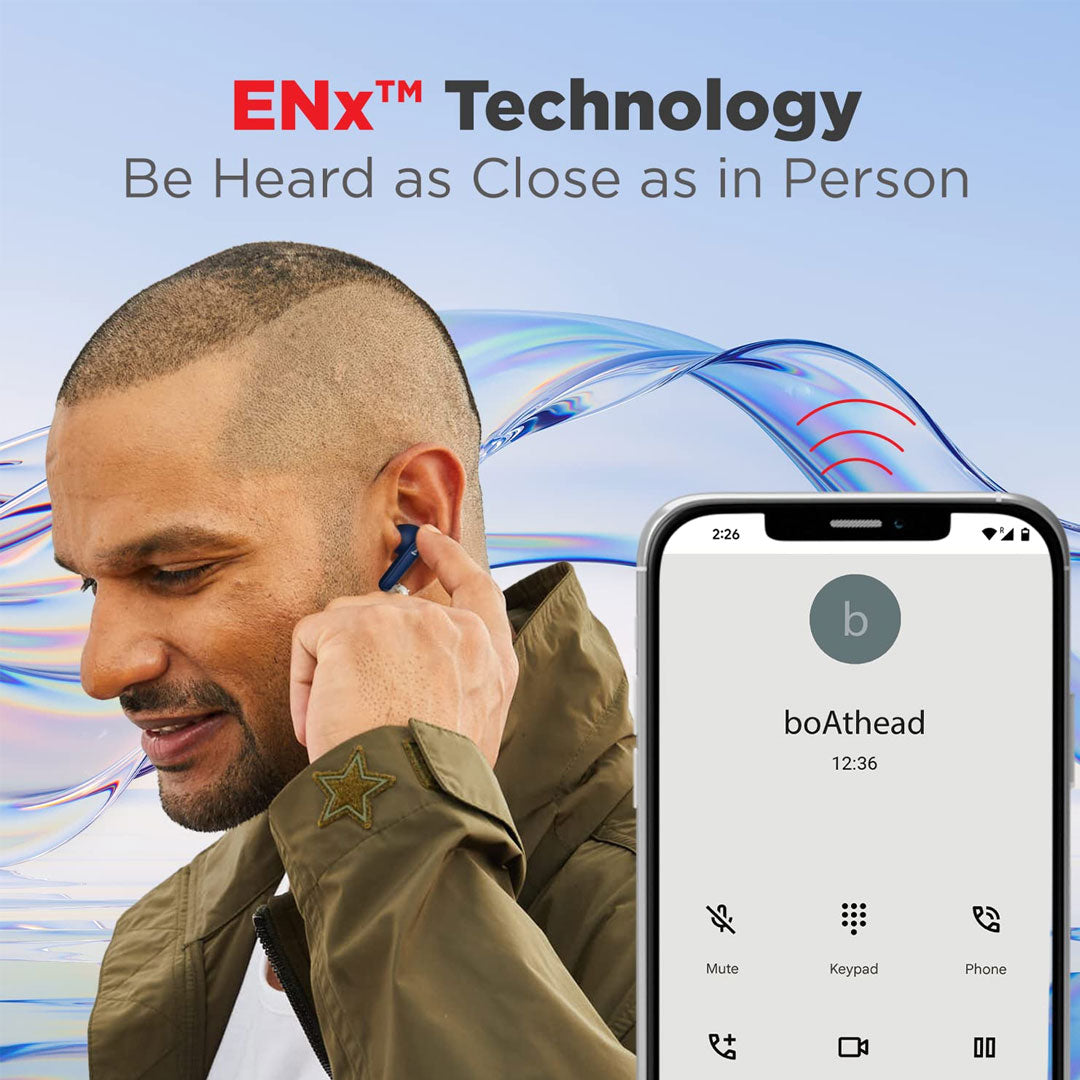 Boat Airdopes 113 | IPX4 Water Resistance | Bluetooth v5.2 | Smooth Touch Control | 24 hrs Playback