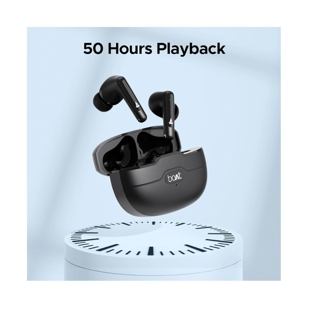 boAt Airdopes Unity ANC TWS in Ear Earbuds with Up to 50 Hours Total Playback, ANC Upto 32 dB, Dual Mics with ENx Tech, IPX5 Rating, IWP Tech and ASAP Charge(