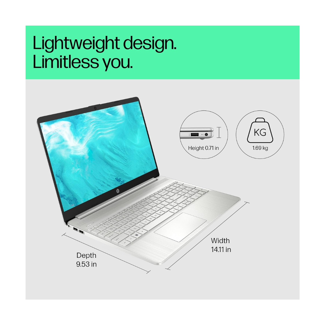 HP 15s FQ5330TU Laptop - Light Weight Design