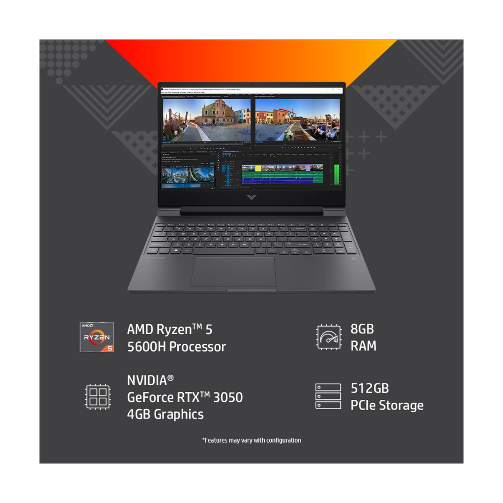 HP Victus 15-FB0050AX (AMD/ Ryzen 5-5600H/ 8GB/ 512GB SSD/ 4GB NVIDIA
