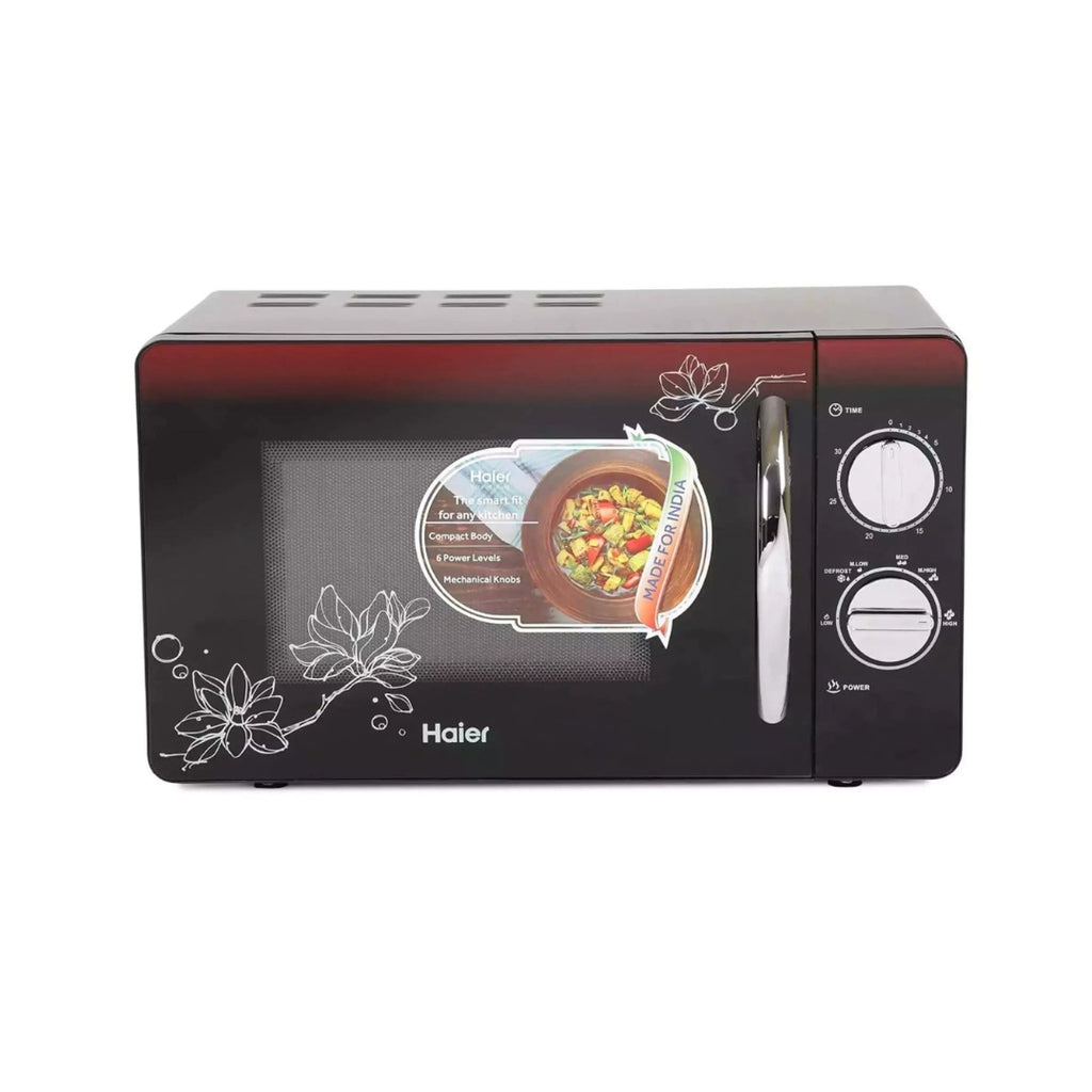 Haier_20L_Solo_Microwave_Oven_with_Floral_Design