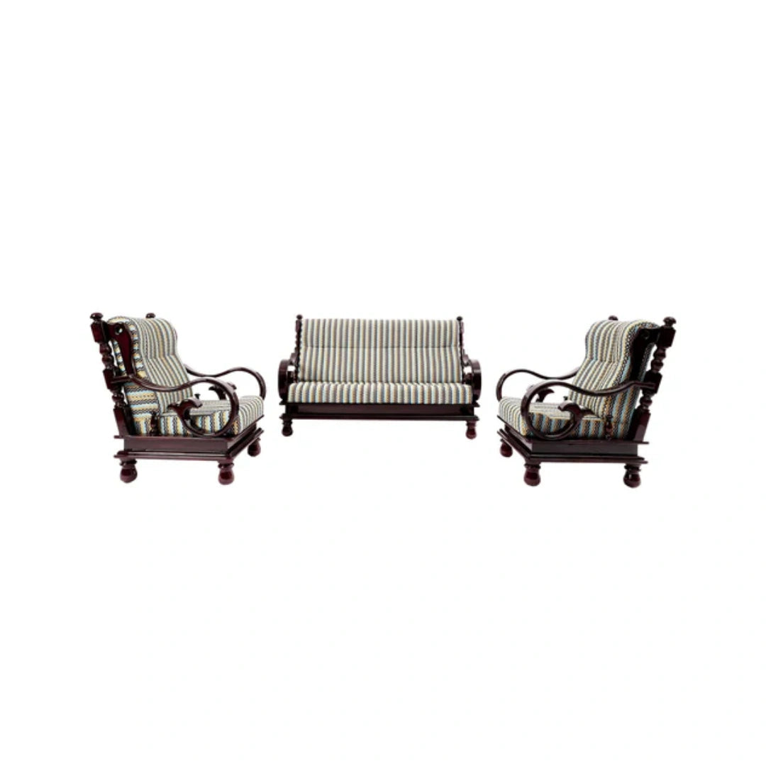 Heritage_Meanwal_3+1+1_Teakwood_Sofa _Premium_Fabric_Teak_Wood_
