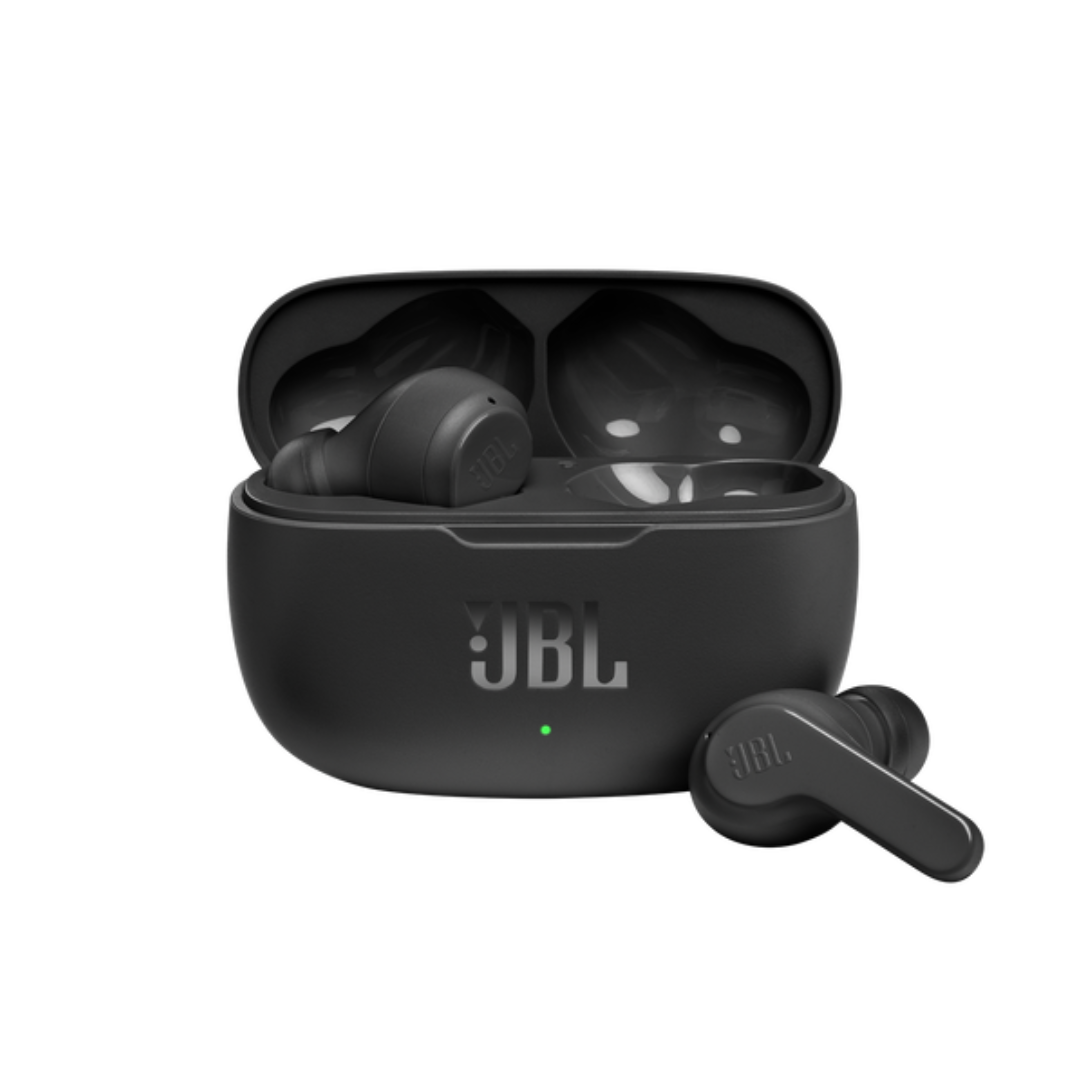 JBL Wave 200 in Ear TWS Earbuds with Mic, 20 Hours Playtime, Deep Bass Sound, Dual Connect Technology, Quick Charge,Comfort Fit Ergonomic Design, Voice Assistant Support for Mobiles (Black)