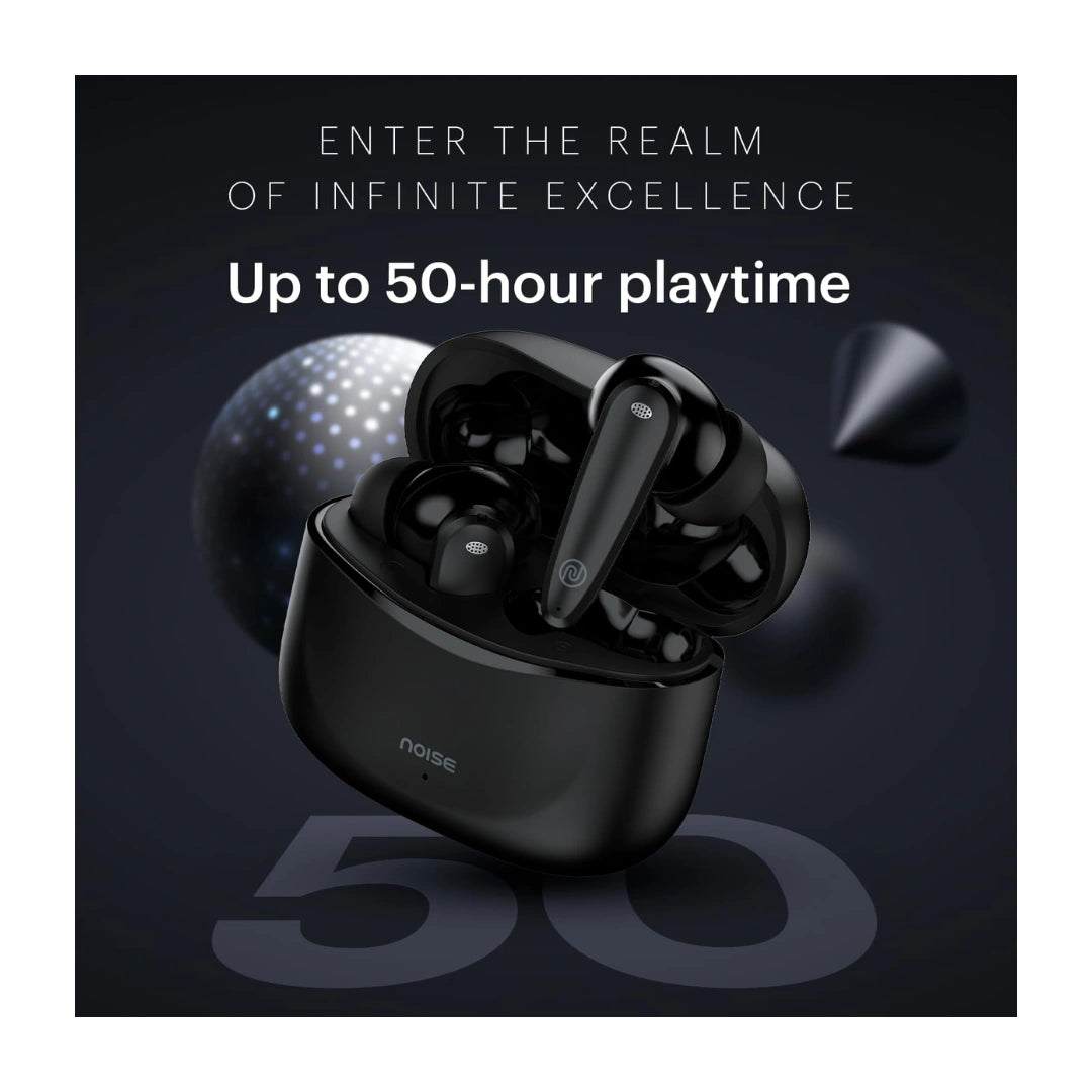 Noise Buds VS106 Truly Wireless in Ear Earbuds with 50H Playtime, Quad Mic with ENC, Instacharge(10 Min=200 Min),Ultra-Low Latency(Up to 40Ms), 10Mm Driver, and BT V5.3
