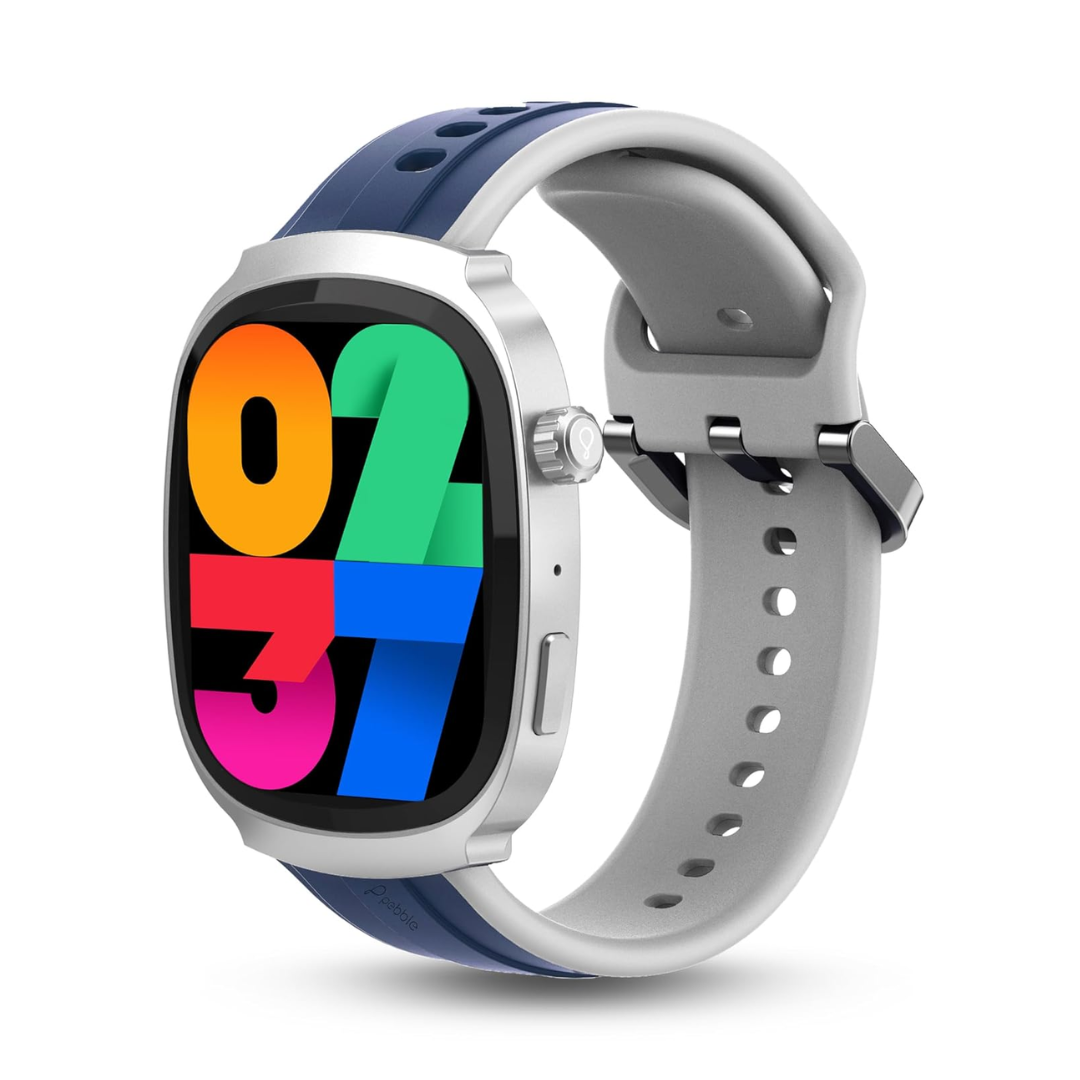 Pebble Axis Smart Watch - Blue color 