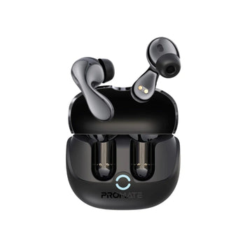 Promate Baton True Wireless Earbuds with Active and Environmental Noise Cancellation, Bluetooth 5.4, Low Latency Game Mode, 4 Mics for Superior Sound Quality, Transparency Mode, 40Hrs Playtime