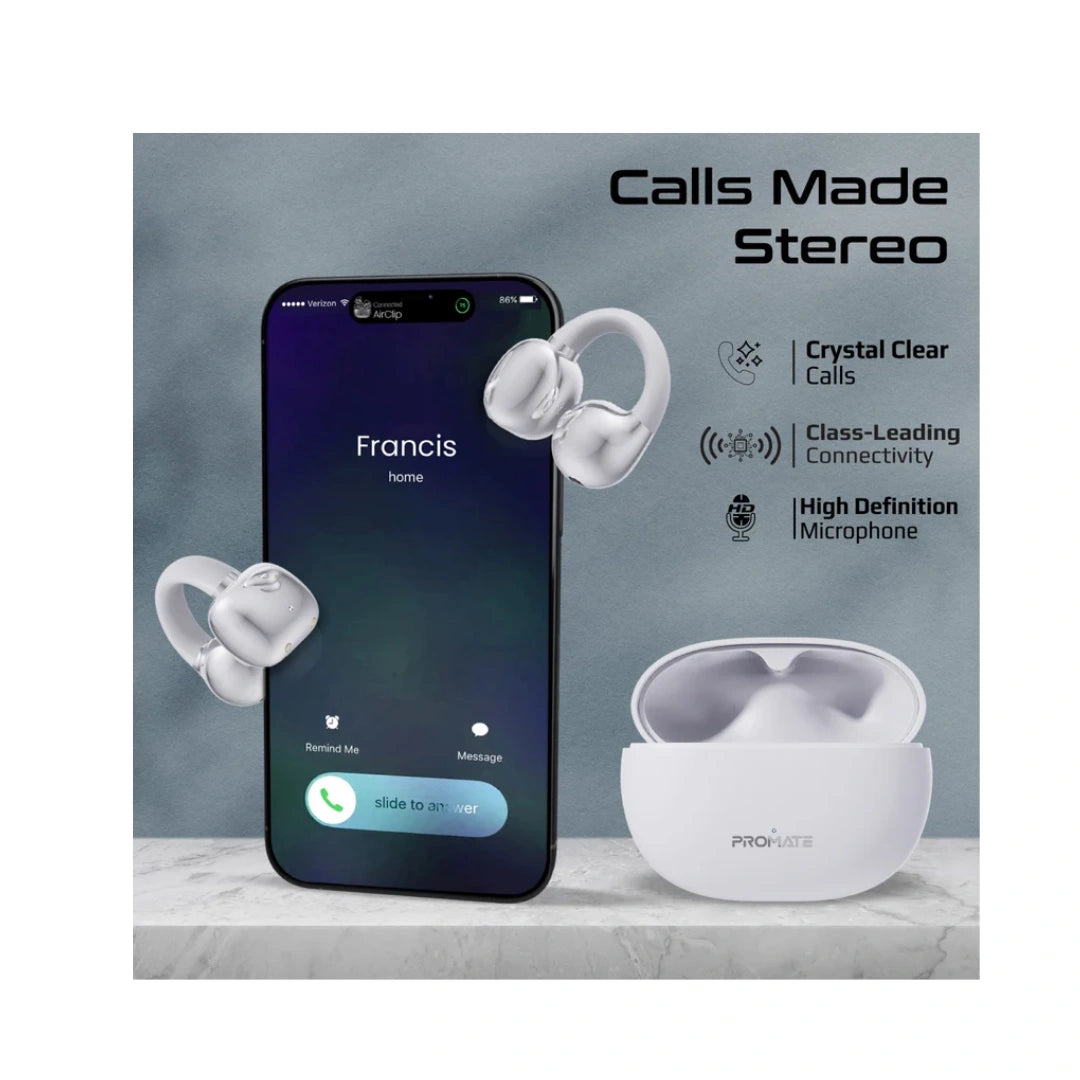 Promate Airclip – 15W Fast Charging Stand for iPhone, Apple Watch & AirPods – AuraSlate-Trio Wireless Charger with Technology