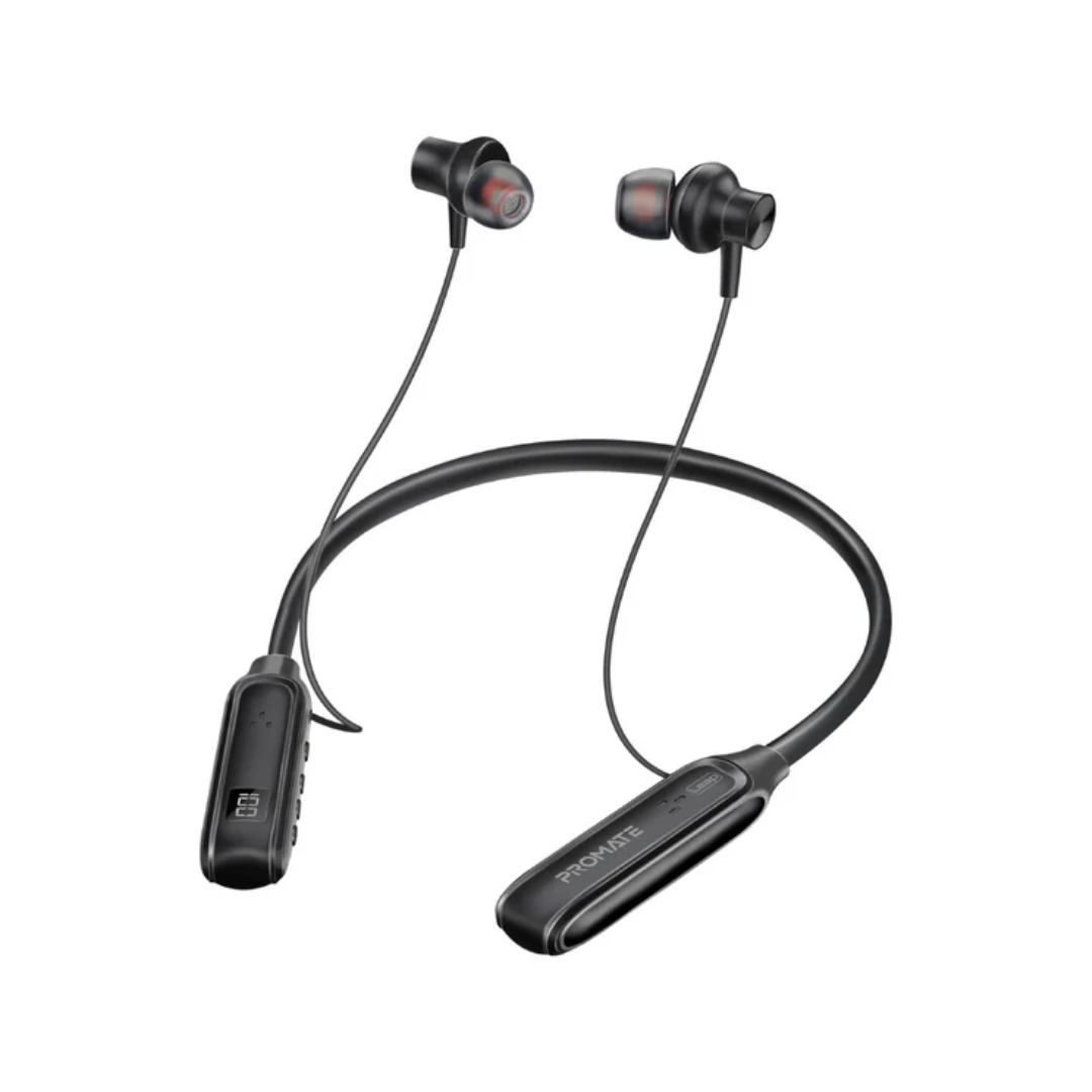 Promate Leap Wireless Bluetooth Neckband - Black