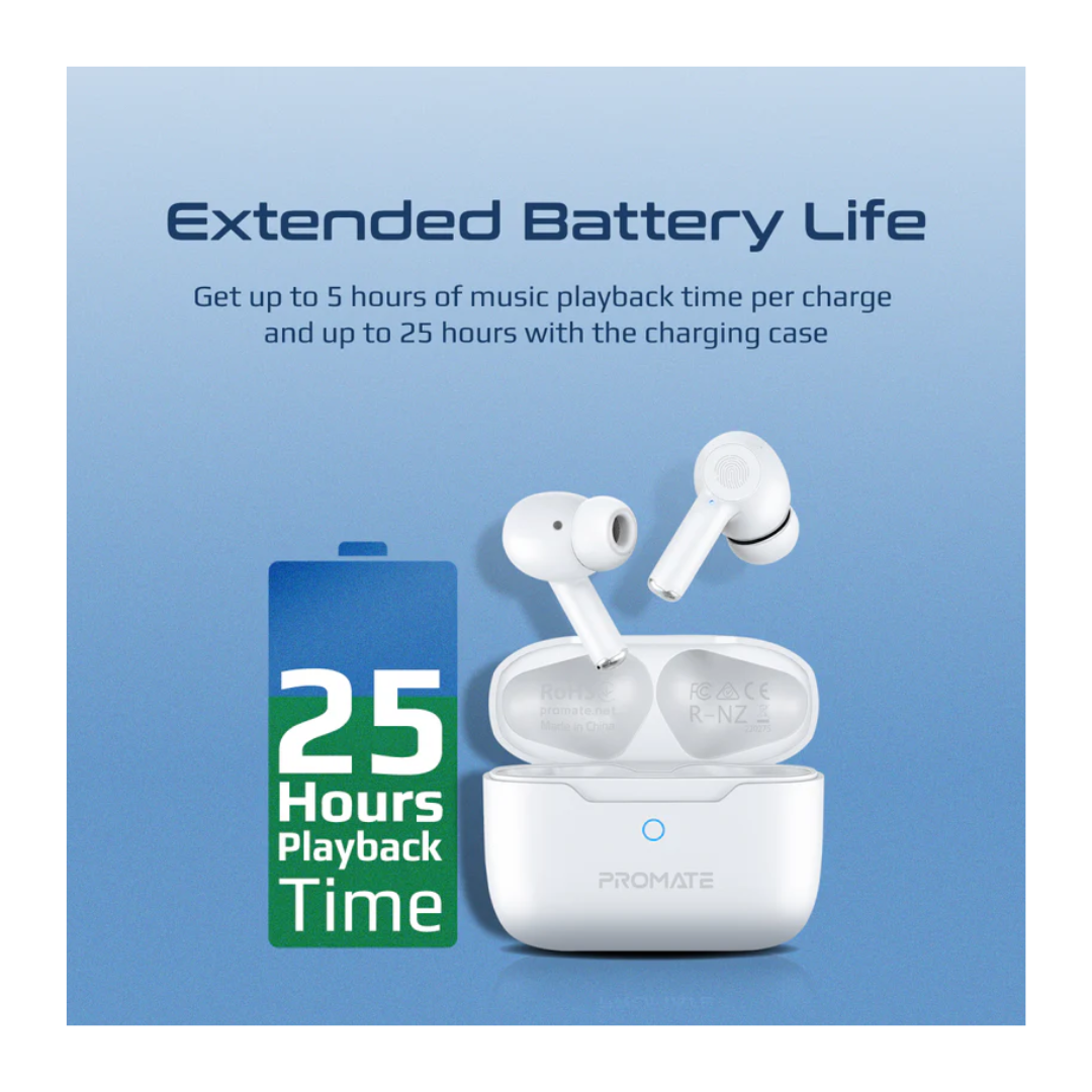Promate  High-Definition ANC TWS -Extended Battery Life