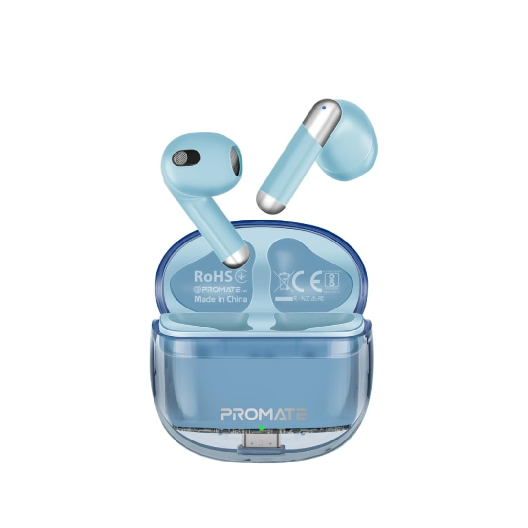 Promate TransPods Earbuds - Blue