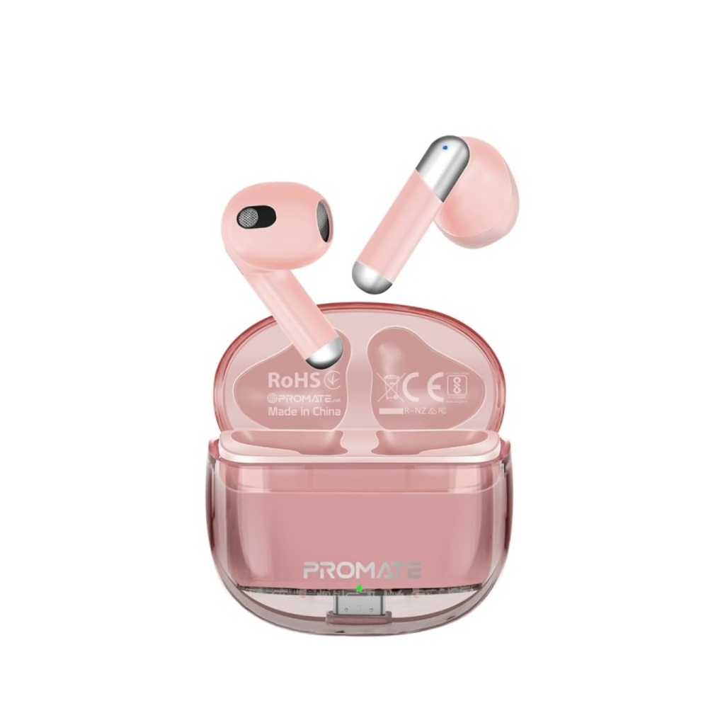 Promate TransPods Earbuds - Pink