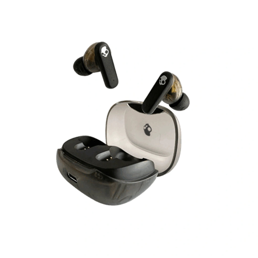 Skullcandy Smokin Buds Wireless in Ear Earbuds – ENC Clear Calls, Music/Movie/Podcast EQ Modes, 20Hr Battery + Rapid Charge, Touch Controls, Solo Bud Use, IPX4 Water Resistant