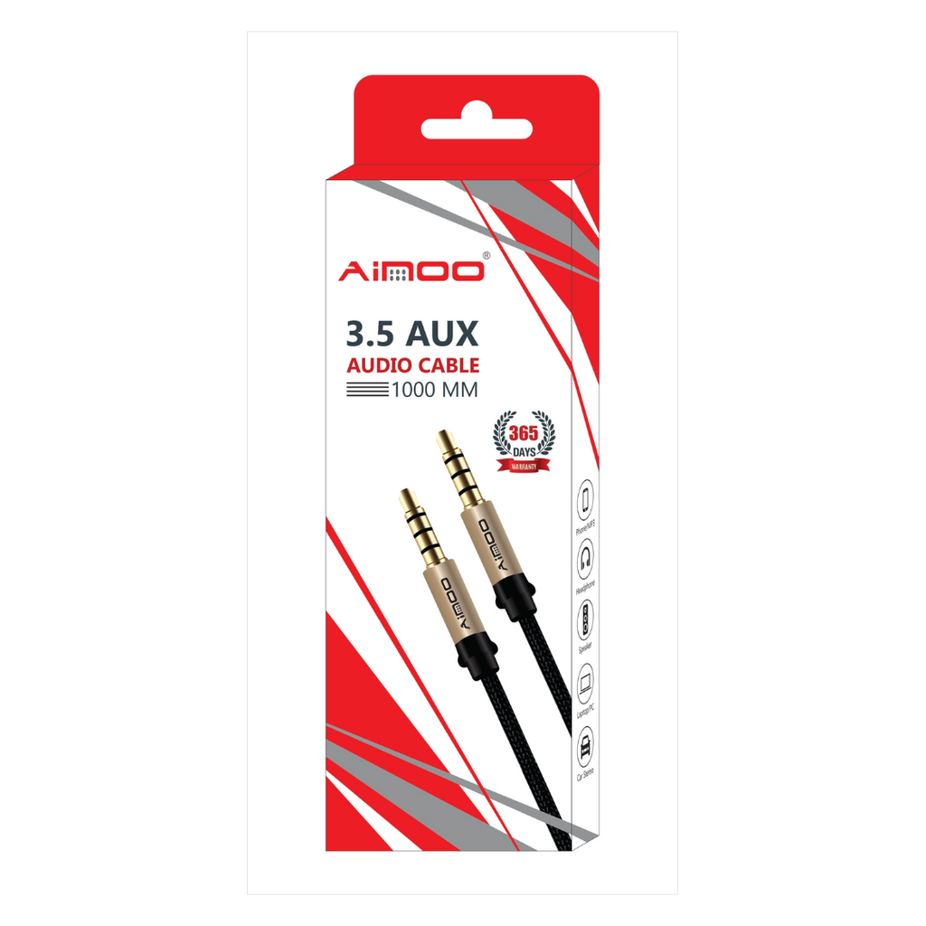 Ainoo 3.5mm to AUX Audio Cable - Black