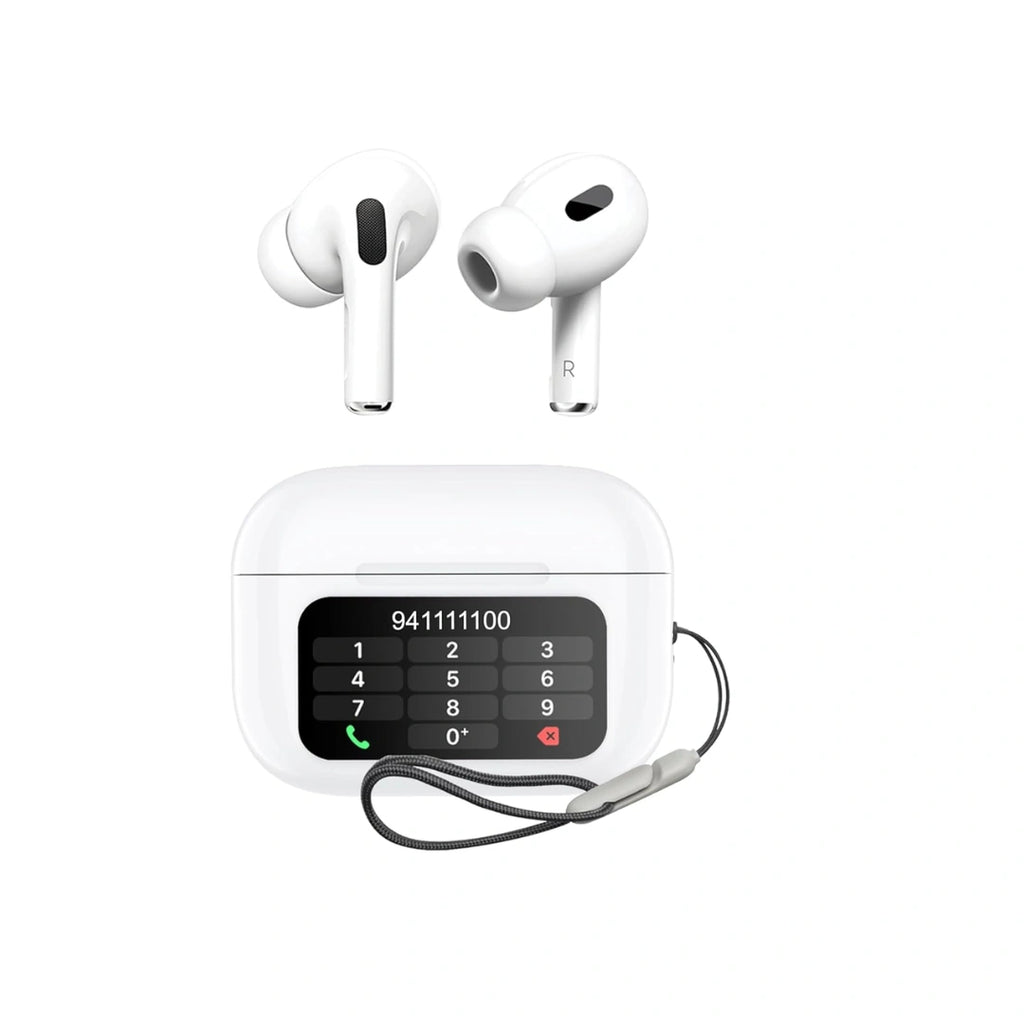 URBAN Smart Buds Screen TWS,ANC (32Db),Smart Touch Display True Wireless Buds,Type-C Fast Charging,BV 5.4,Find My Earbuds,4 Mics Enc for Clear Calling, AI Enabled Low Latency Mode for Gaming(White)