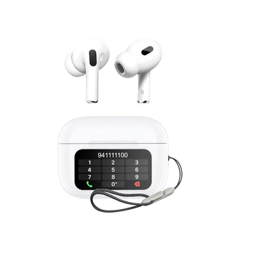 URBAN Smart Buds Screen TWS,ANC (32Db),Smart Touch Display True Wireless Buds,Type-C Fast Charging,BV 5.4,Find My Earbuds,4 Mics Enc for Clear Calling, AI Enabled Low Latency Mode for Gaming(White)