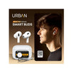 URBAN Smart Buds Screen TWS,ANC (32Db),Smart Touch Display True Wireless Buds,Type-C Fast Charging,BV 5.4,Find My Earbuds,4 Mics Enc for Clear Calling, AI Enabled Low Latency Mode for Gaming(White)
