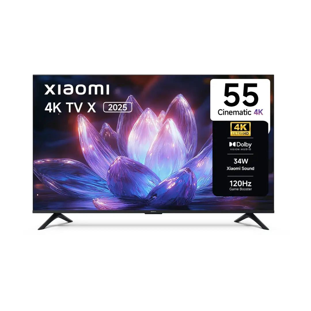 XIAOMI 4K X SERIES 55INCH 25 EDITION |Google Voice Assistant | Google cast | Miracast | Black Colour