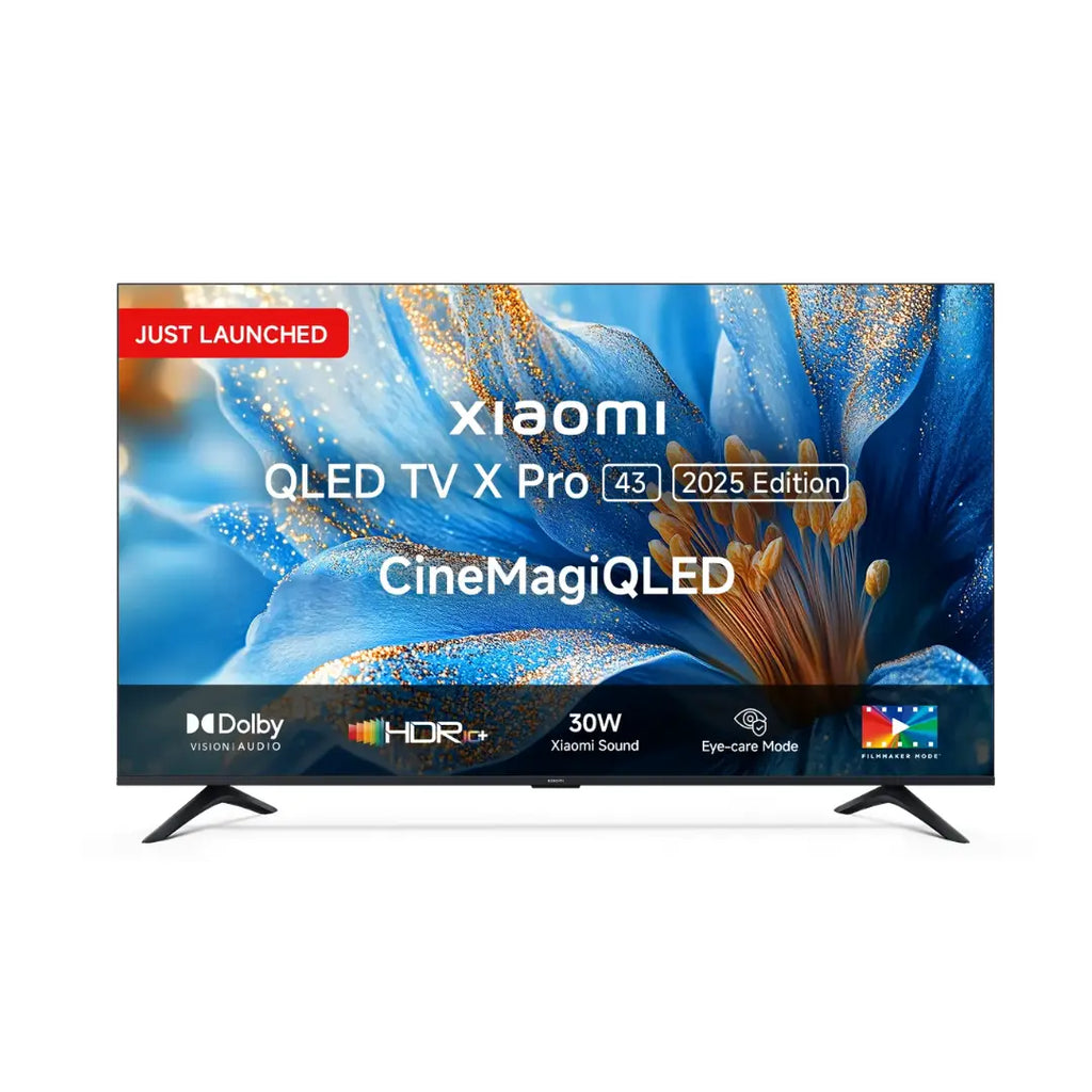Xiaomi X Pro 43 Inch 4K Ultra HD  Display Smart Tv | Google Voice Assistant | Dual Band Wifi | Bluetooth